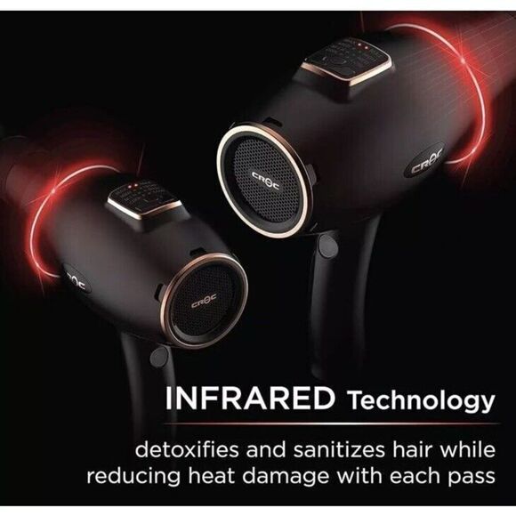 Croc Professional Master Collection Blow Hair Dryer IC2 Infrared, (Choc/Gold) - Picture 5 of 6